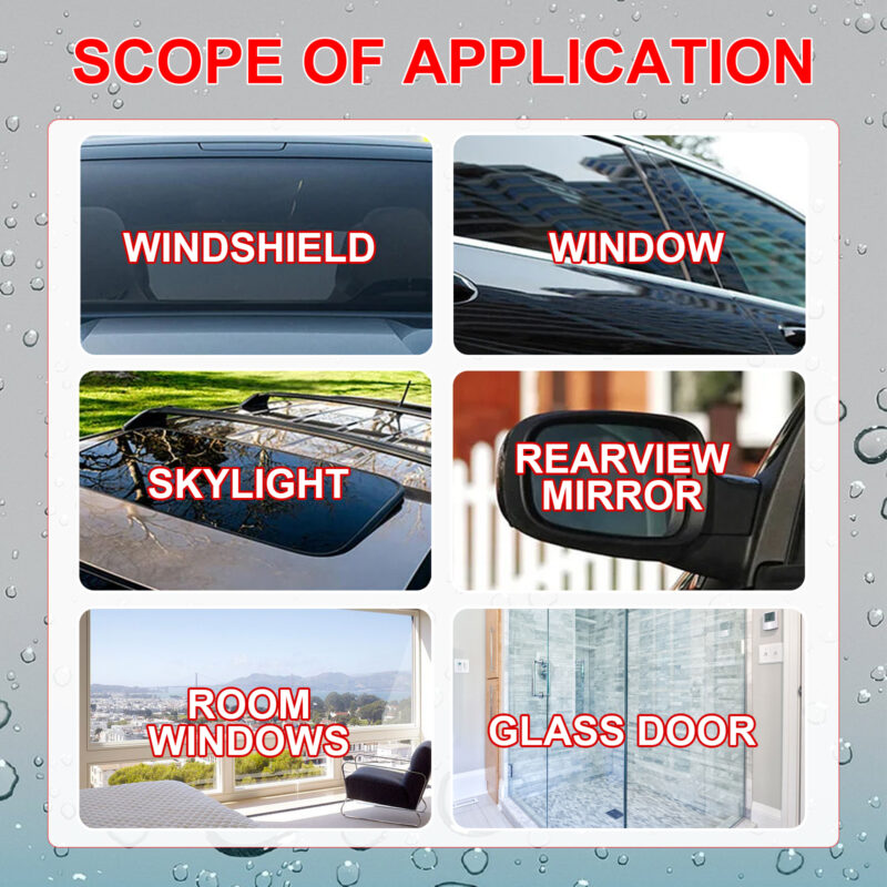 Fast-Acting Rainproof Windshield Coating – Car Glass Cleaner, Protective Formula - Image 3