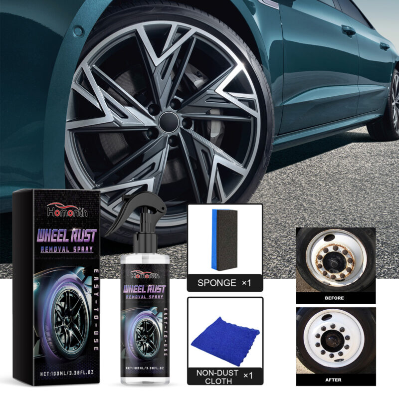 Fast-Acting Surface-Safe Car Wheel Rust Remover Spray | Rust Removal & Cleaning - Image 2