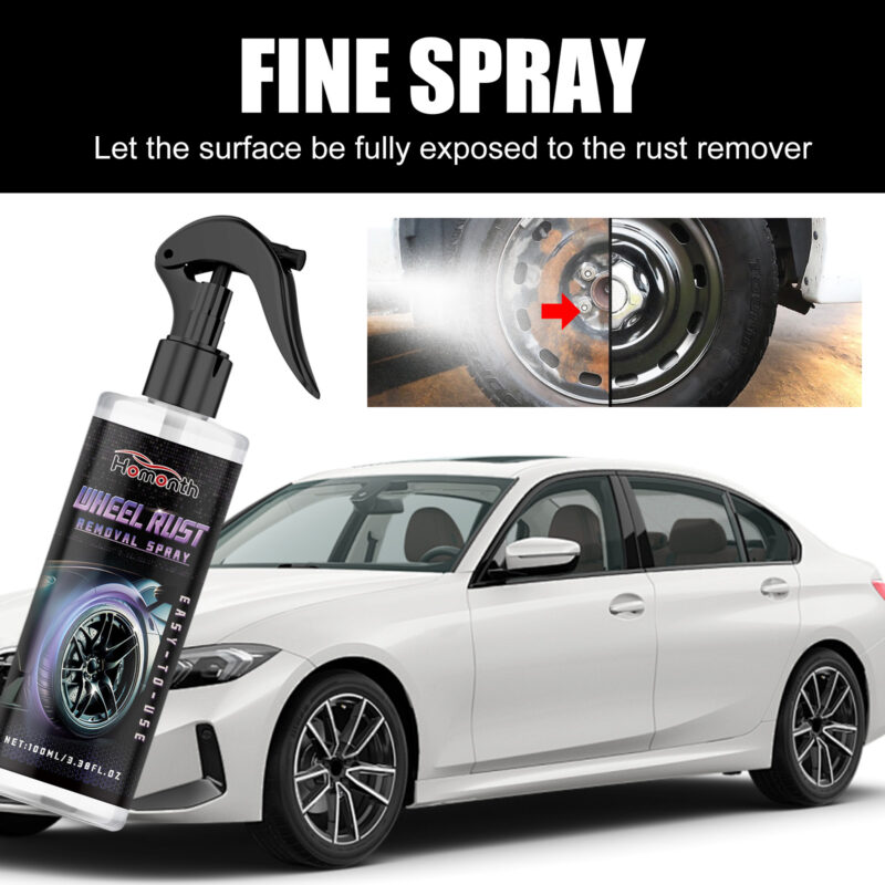 Fast-Acting Surface-Safe Car Wheel Rust Remover Spray | Rust Removal & Cleaning - Image 4