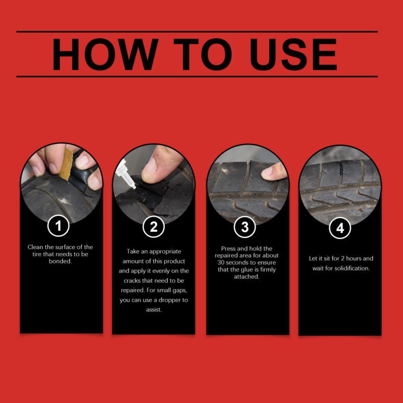 Fast-Acting Tire Repair Glue: Fix Scratches, Cracks & Seal Leaks Safely - Image 6
