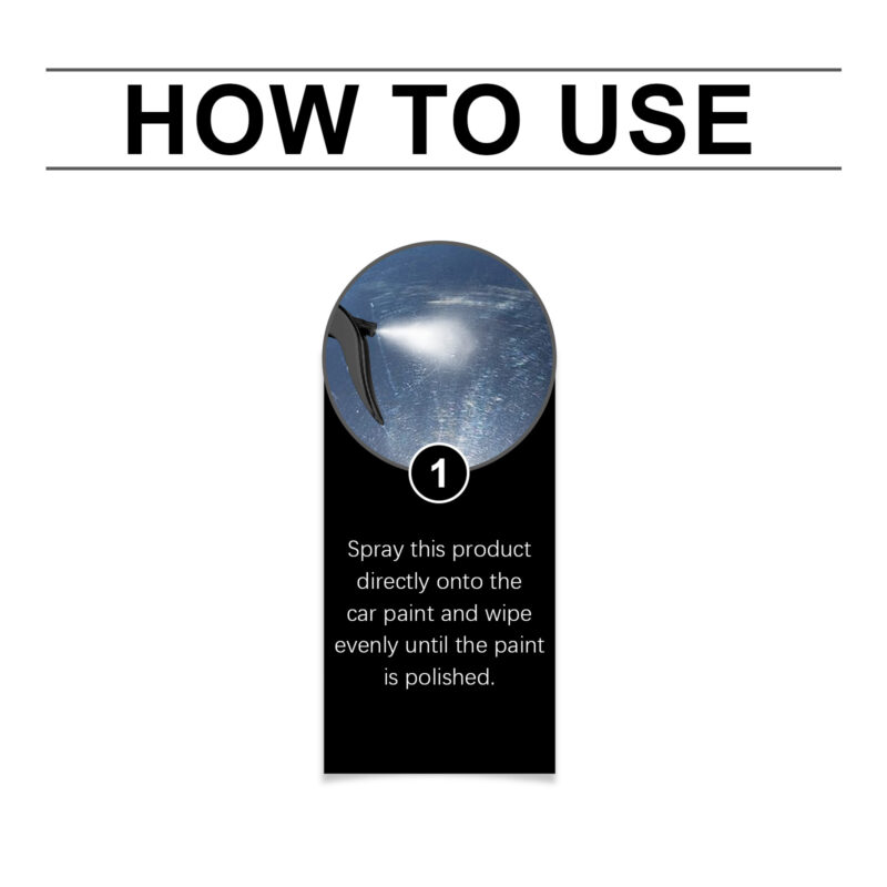 HOMONTH 3-in-1 Car Paint Cleaner: Fast-Acting Protective Spray, Long-Lasting Shine - Image 6