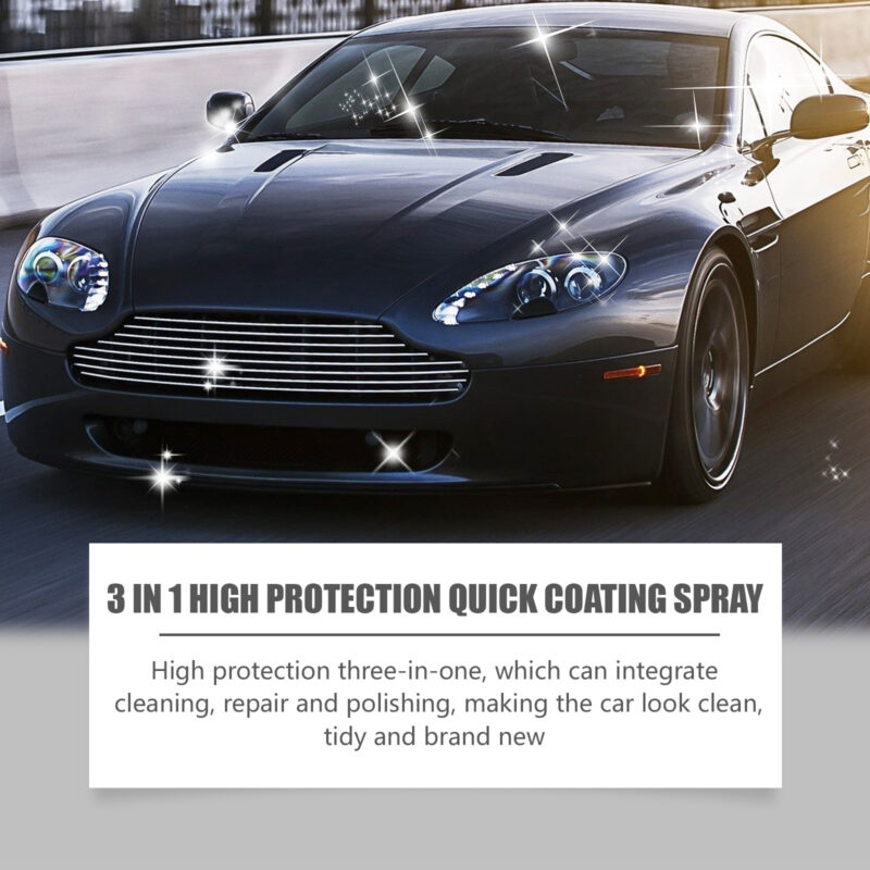 HOMONTH 3-in-1 Car Paint Cleaner: Fast-Acting Protective Spray, Long-Lasting Shine - Image 3