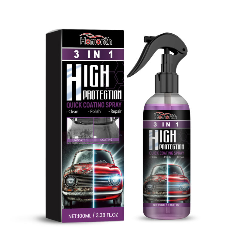 HOMONTH 3-in-1 Car Paint Cleaner fast-acting protective spray for long-lasting shine