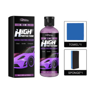 Homonth 6-in-1 car cleaning cream multi purpose fast acting surface safe coating paste for car care