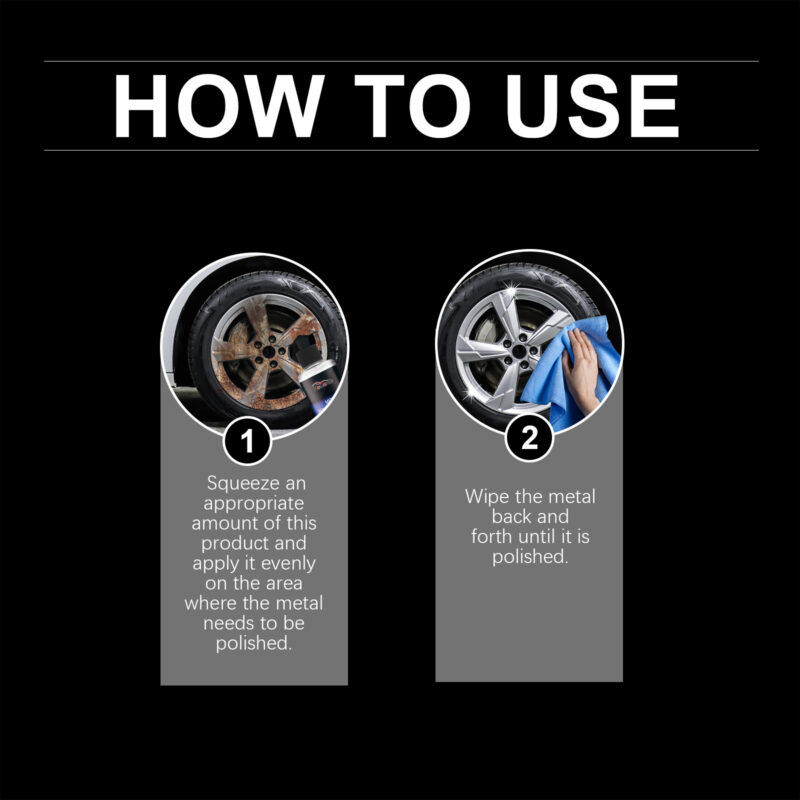 Homonth Auto Metal Polish: Fast-Acting Rust Remover, Protective Formula for Car Metal - Image 6