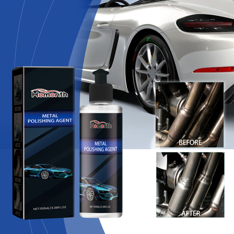 Homonth Auto Metal Polish: Fast-Acting Rust Remover, Protective Formula for Car Metal - Image 2