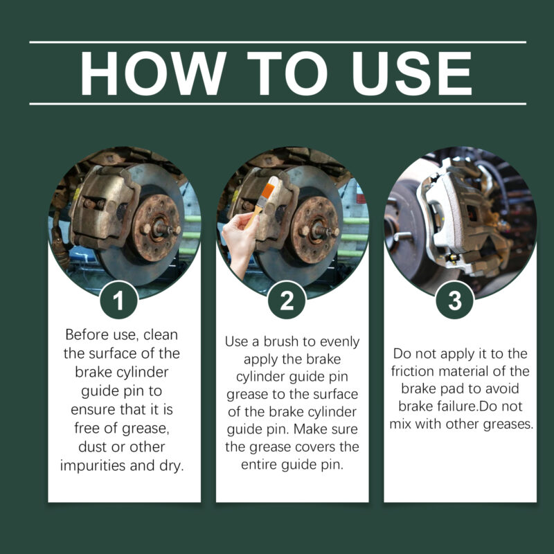 Homonth Brake Caliper Grease: Anti-Bite Silicon Lubricant for Car Brake Maintenance - Image 6