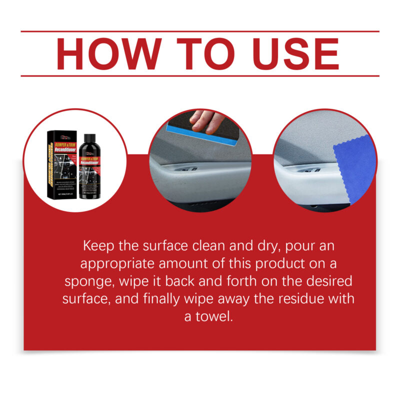 Homonth Car Black Plastic Restorer: Fast-Acting, Safe Interior Retreader with Protective Formula - Image 6