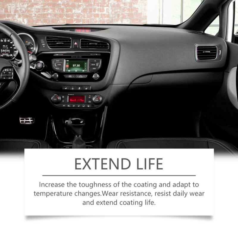 Homonth Car Black Plastic Restorer: Fast-Acting, Safe Interior Retreader with Protective Formula - Image 3