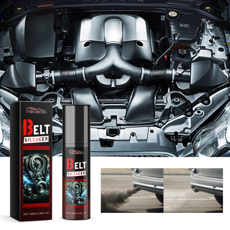 Homonth Car Engine Belt Silencer: Fast-Acting Noise Eliminator, Protective Lubricant - Image 2