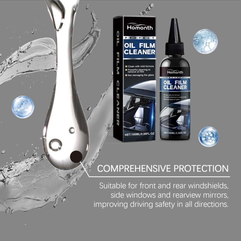 Homonth Car Glass Cleaner: Oil Film Remover, Waterproof Coating, Fog Prevention - Image 4