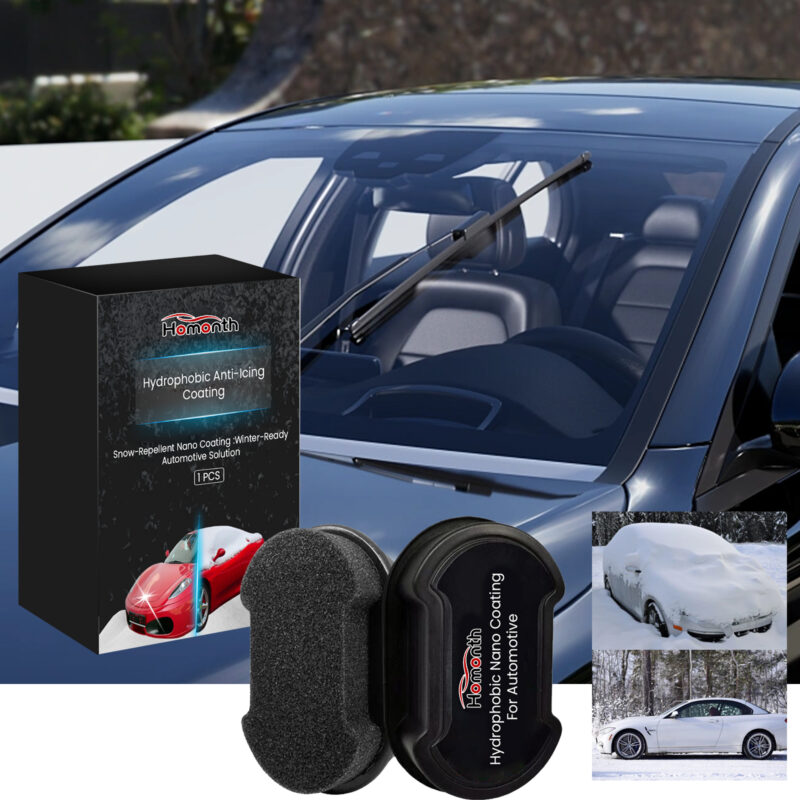 Homonth Car Glass Cleaner Sponge: Deicing, Hydrophobic, Multi-Purpose Protection - Image 2