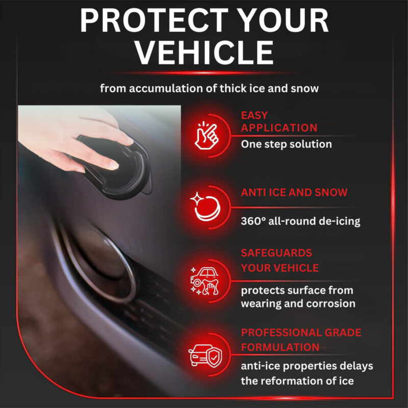 Homonth Car Glass Cleaner Sponge: Deicing, Hydrophobic, Multi-Purpose Protection - Image 3