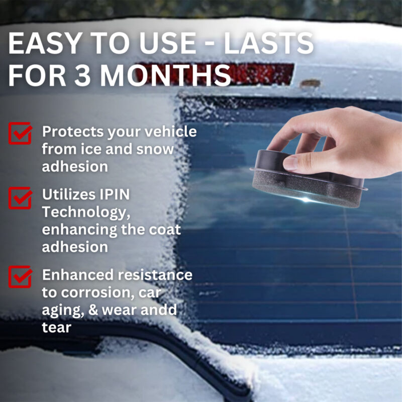 Homonth Car Glass Cleaner Sponge: Deicing, Hydrophobic, Multi-Purpose Protection - Image 4