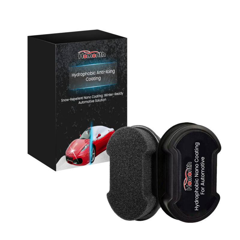 Homonth car glass cleaner sponge for deicing and hydrophobic car window care