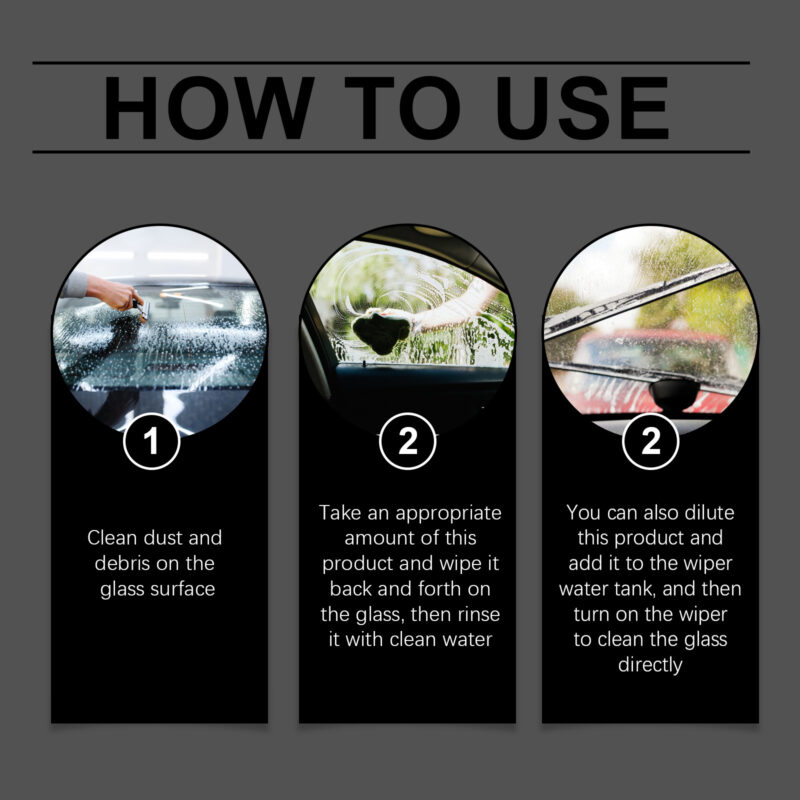 Homonth Car Glass Oil Film Remover – Fast-Acting, Surface-Safe, Clear Vision Cleaner - Image 6