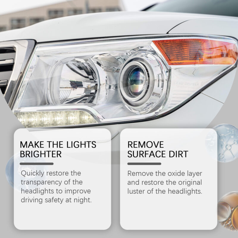 Homonth Car Headlight Repair Kit: Fast-Acting Polishing Set, Surface-Safe Formula - Image 3