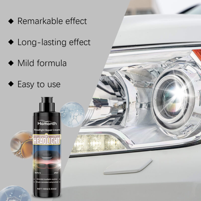Homonth Car Headlight Repair Paste: Scratch Fill, Protective, Surface-Safe - Image 3