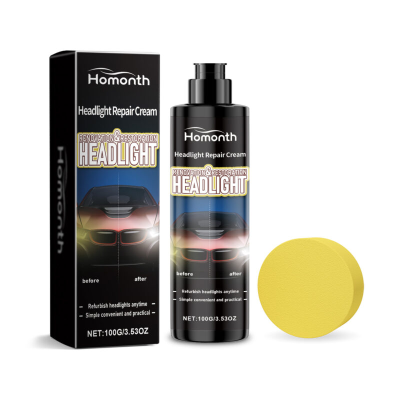 Homonth car headlight repair paste for scratch filling and surface-safe headlight restoration