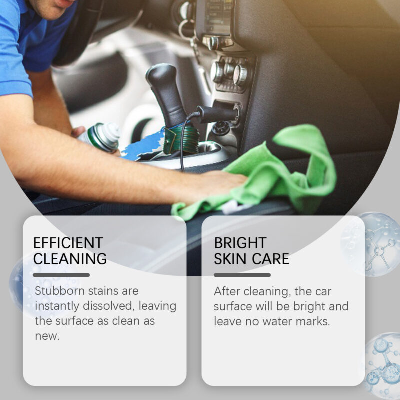 Homonth Car Interior Foam Cleaner: Multi-Purpose, Safe Surface Formula | Fast-Acting Mousse - Image 3