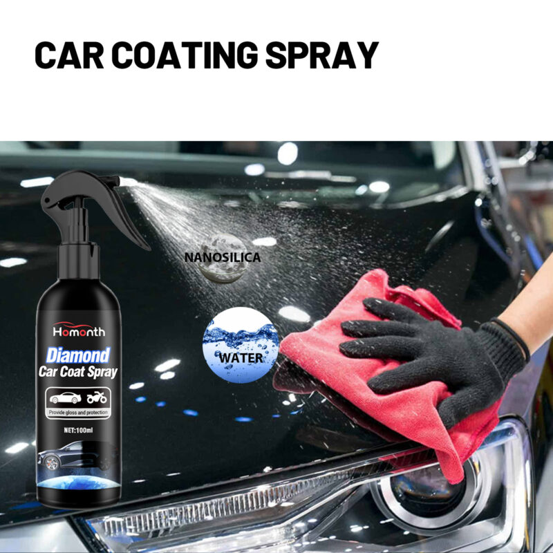 Homonth Car Paint Coating Spray – Shine Boost, Protective Formula, Surface Cleaning - Image 5