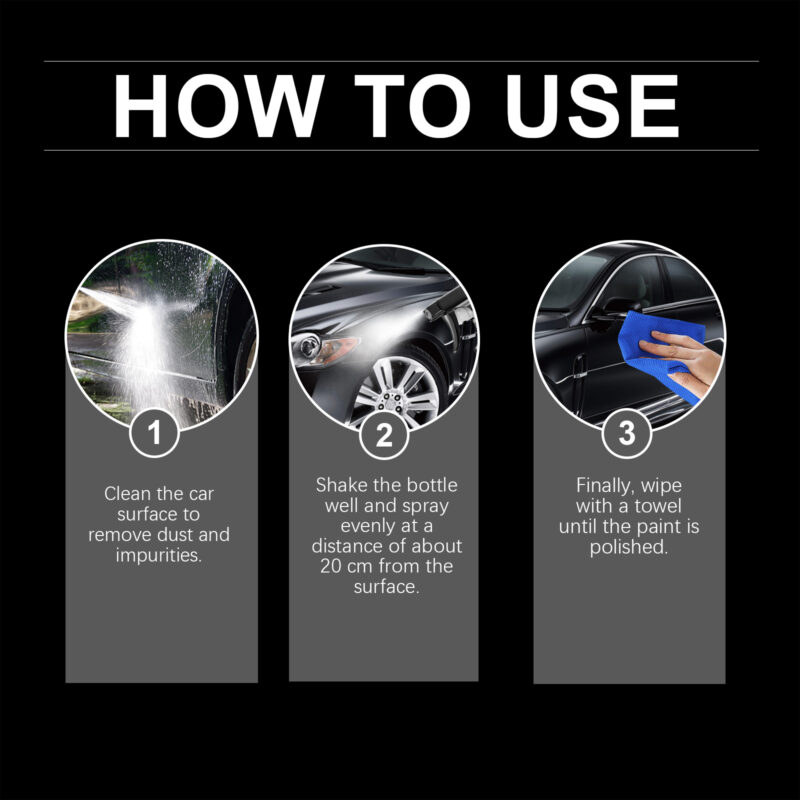 Homonth Car Paint Protector Spray: Anti-Scratch, Fast-Acting, Gloss Enhancer - Image 6