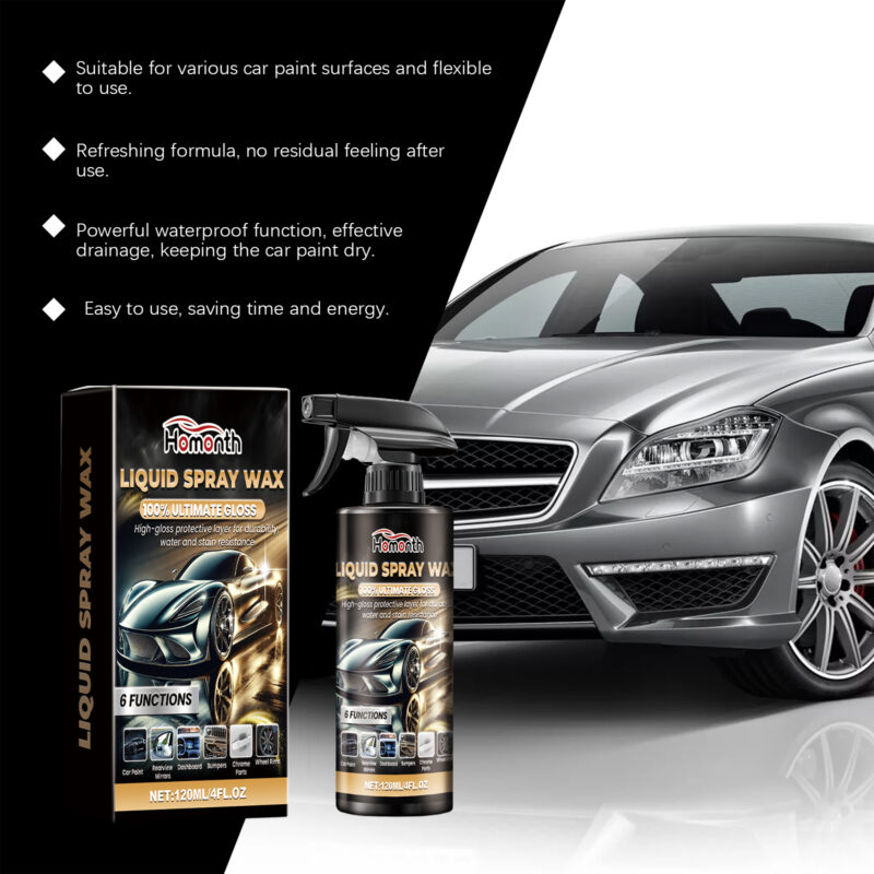 Homonth Car Paint Protector Spray: Anti-Scratch, Fast-Acting, Gloss Enhancer - Image 4