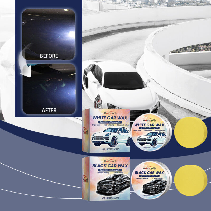 Homonth Car Polishing Wax: Scratch Repair, Anti-Stain Protective Formula (Fast-Acting) - Image 3