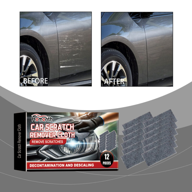 Homonth Fast-Acting Car Scratch Remover Cloth – Paint Polishing, Water Stain Cleaning, Surface-Safe - Image 2