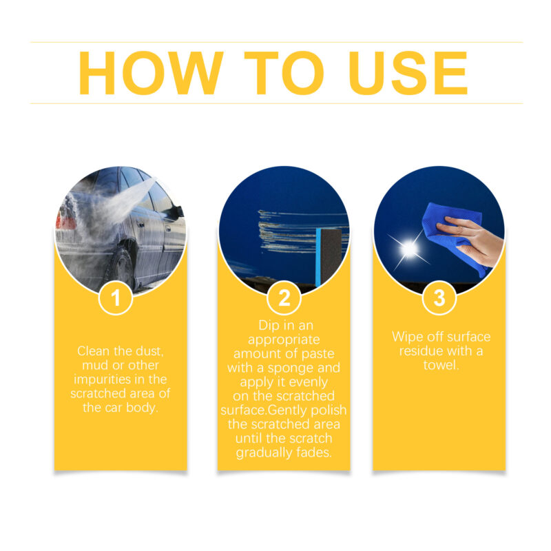 Homonth Car Scratch Repair Cream: Fast-Acting, Safe Paint Cleaner & Protective Coating - Image 6