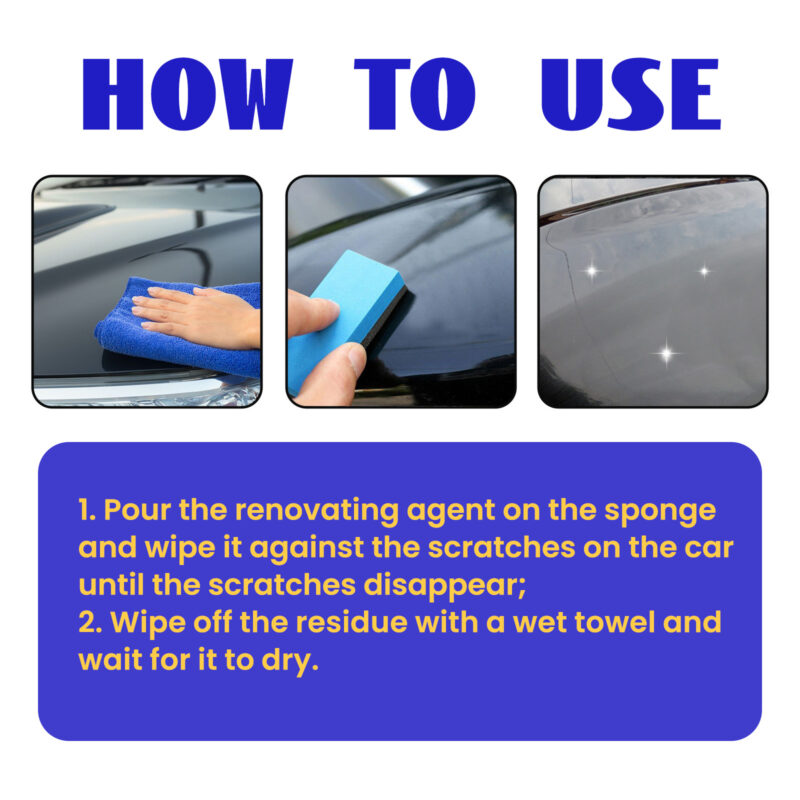 Homonth Car Scratch Repair: Multi-Purpose, Fast-Acting Surface-Safe Cleaner - Image 6