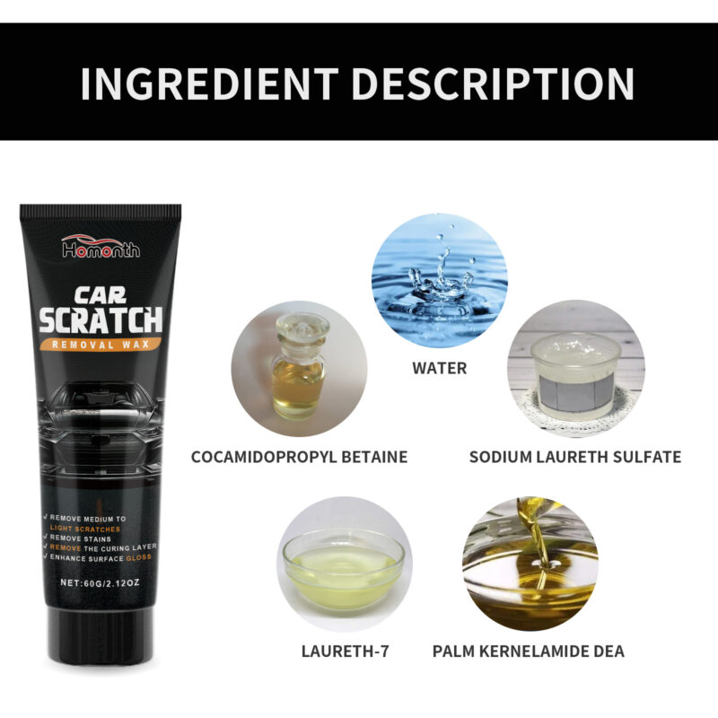 Homonth Car Scratch Repair Wax: Fast-Acting, Surface-Safe Protective Formula - Image 5