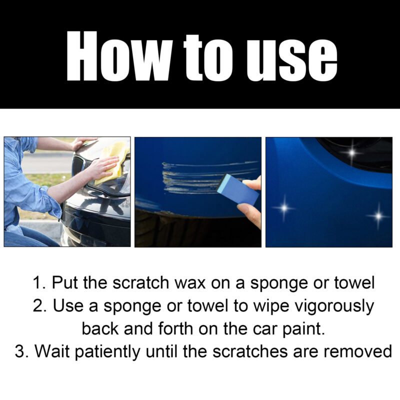 Homonth Fast-Acting Car Scratch Repair Wax | Paint Scratch Remover, Safe Polish - Image 6