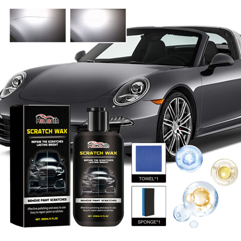 Homonth Fast-Acting Car Scratch Repair Wax | Paint Scratch Remover, Safe Polish - Image 2