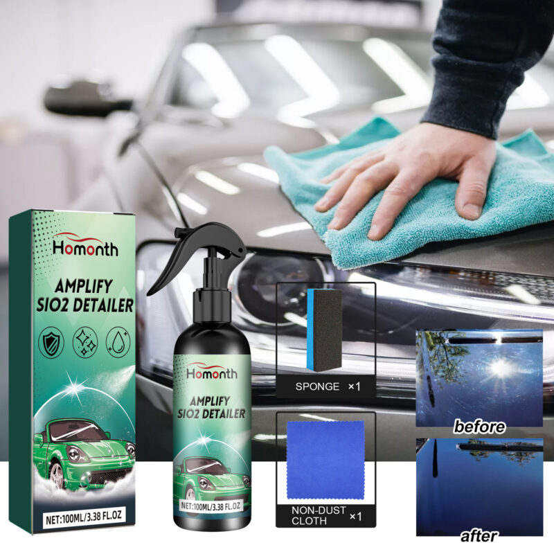 Homonth Car Scratch Stain Cleaner: Multi-Purpose Brightening Spray with Protective Formula - Image 2