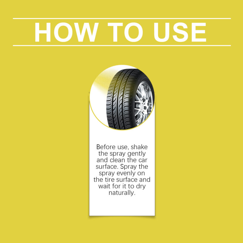 Homonth Car Tire Cleaner & Wheel Gloss Spray – Fast-Acting, Protective Polish for Shiny Tires - Image 6