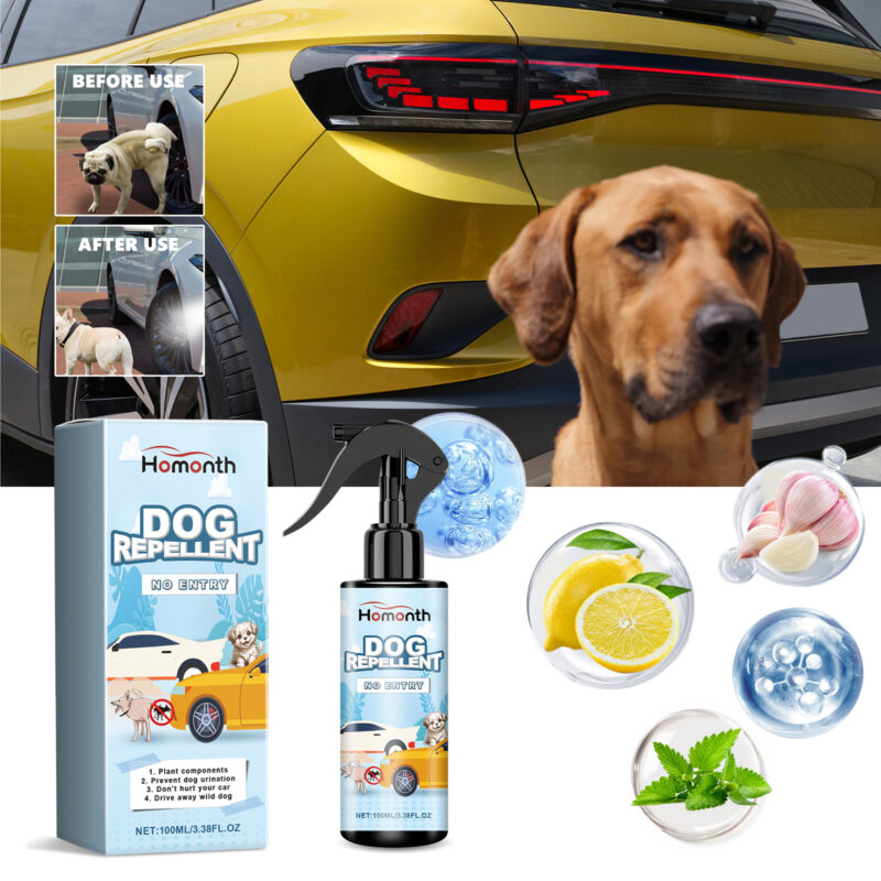Homonth Car Tire Dog Repellent Spray: Effective, Portable Tire Protection - Image 2