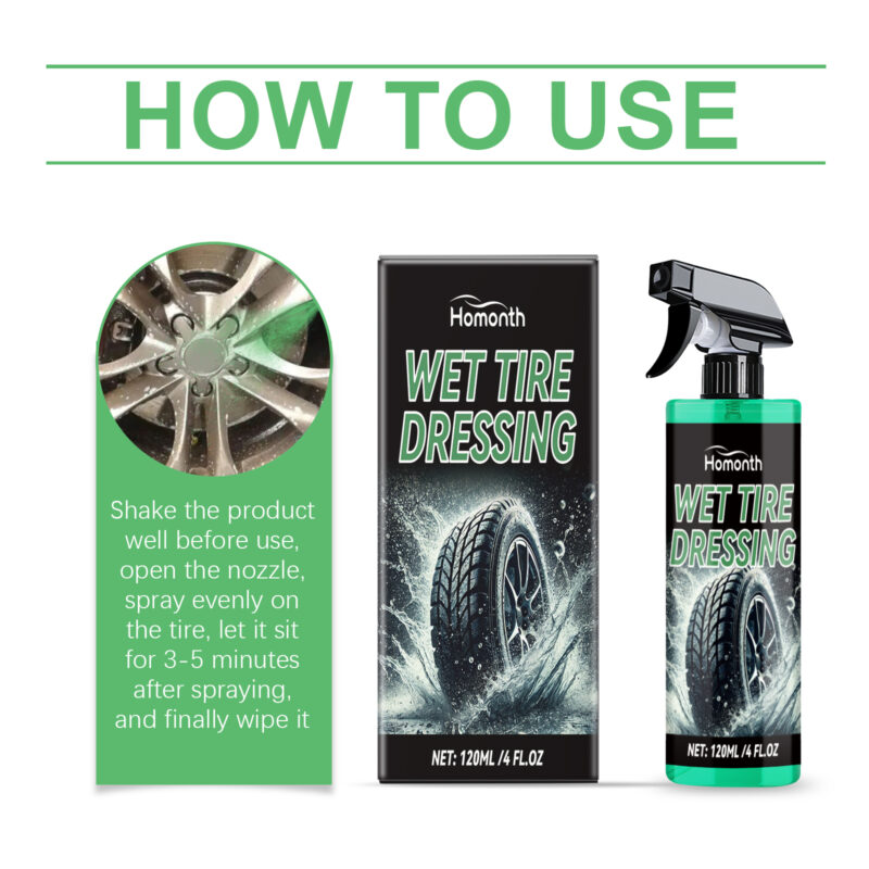 Homonth Car Tire Protectant: Multi-Purpose, Fast-Acting Tire Shine & Long-Lasting Protection - Image 6