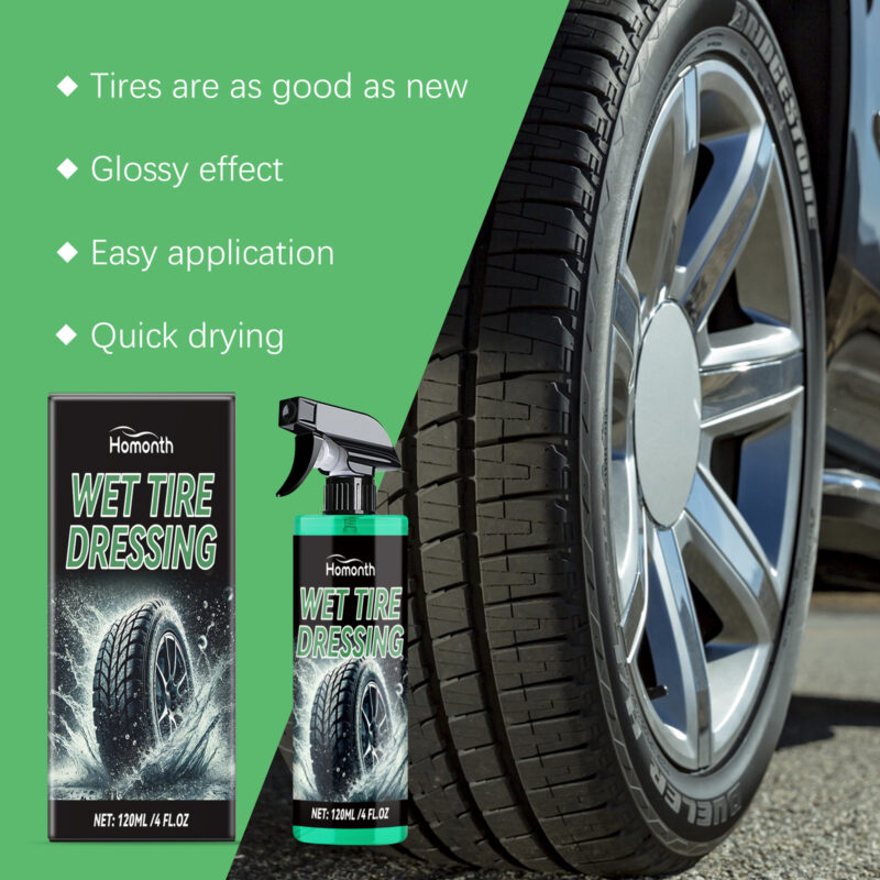 Homonth Car Tire Protectant: Multi-Purpose, Fast-Acting Tire Shine & Long-Lasting Protection - Image 3