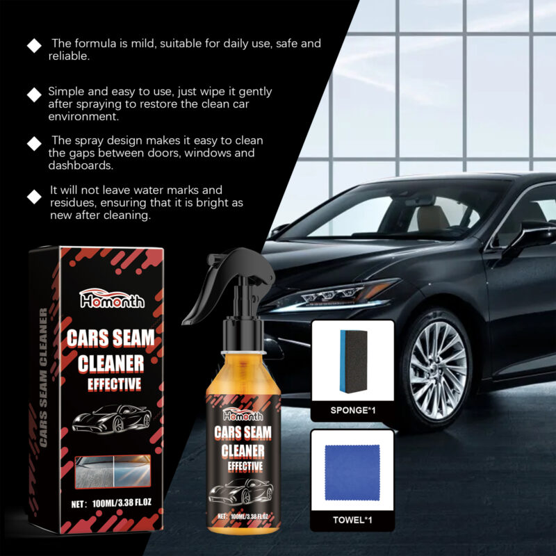 Homonth Car Water Stain Cleaner - Fast-Acting Interior Gap Cleaner, Safe Surface Formula - Image 4