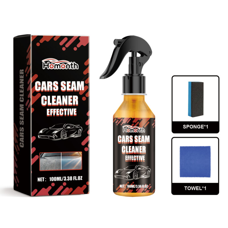 Homonth car water stain cleaner fast-acting interior gap cleaner safe surface formula