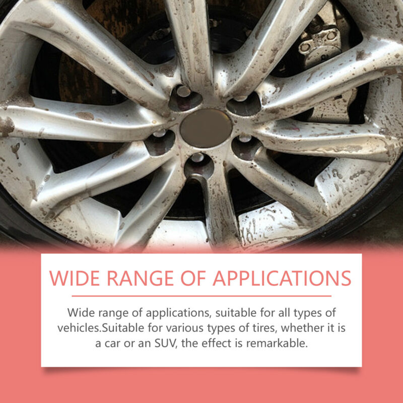 Homonth Car Wheel Cleaner – Fast-Acting Tire Stain Remover, Safe Formula - Image 3