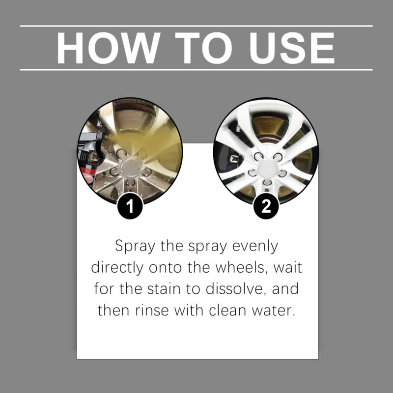 Homonth Car Wheel & Tire Cleaner Spray – Fast-Acting, Protective Formula for Multi-Purpose Maintenance - Image 6