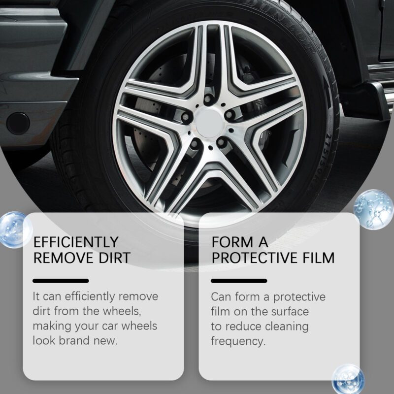 Homonth Car Wheel & Tire Cleaner Spray – Fast-Acting, Protective Formula for Multi-Purpose Maintenance - Image 4