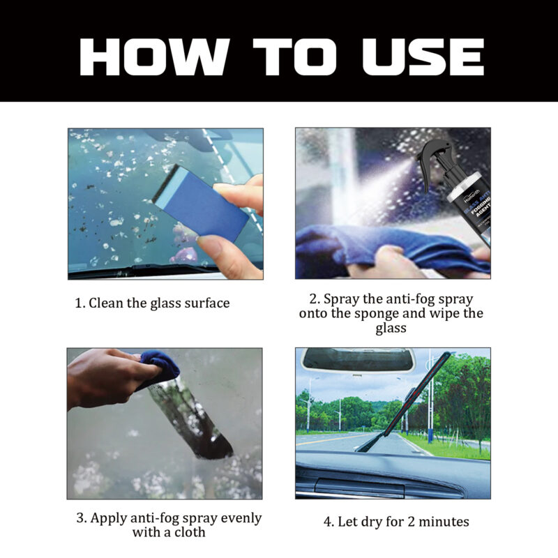 Homonth Car Windshield Anti-Fog Coating | Multi-Purpose, Fast-Acting Glass Cleaner - Image 5
