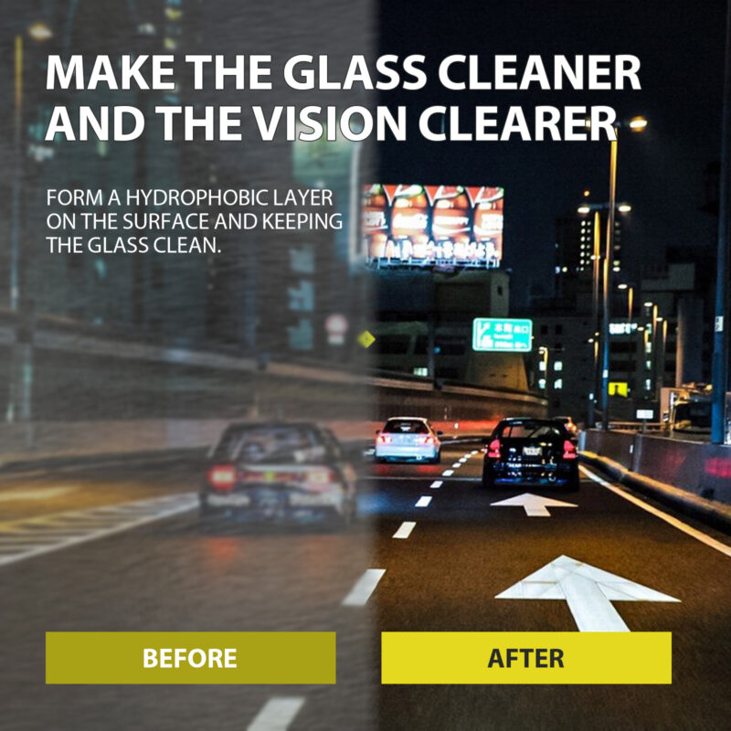 Homonth Car Windshield Cleaner: Oil Film Remover, Anti-Rain/Fog, Fast-Acting, Surface-Safe - Image 4