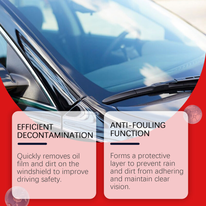 Homonth Car Windshield Oil Film Remover: Fast-Acting, Safe Glass Cleaner with Protective Coating - Image 3