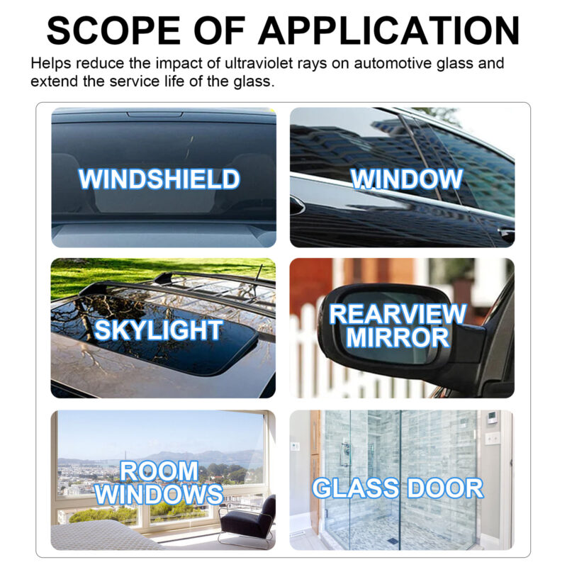 Homonth Ceramic Spray: Fast-Acting Windshield Cleaner, Oil Film Remover & Protective Coating - Image 3