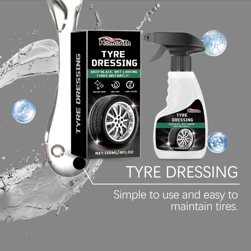 Homonth Fast-Acting Tire Shine: Safe Gloss Agent with Protective Formula - Image 4