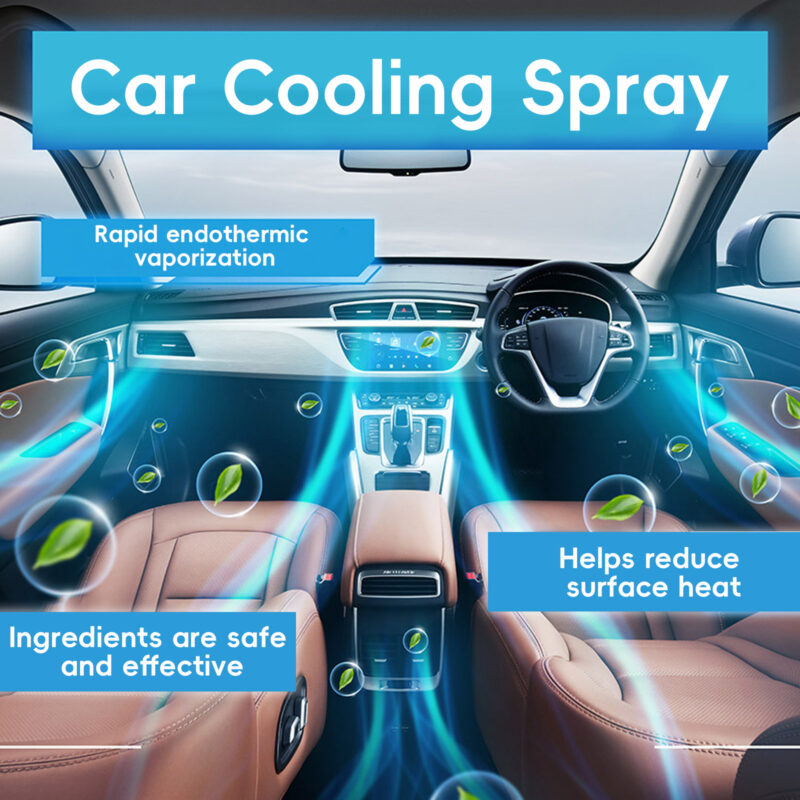 Homonth Fast-Acting Car Cooling Spray – Multi-Purpose, Surface-Safe Interior Cooler - Image 3